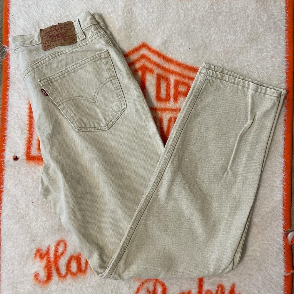 Cream USA made 550 levis